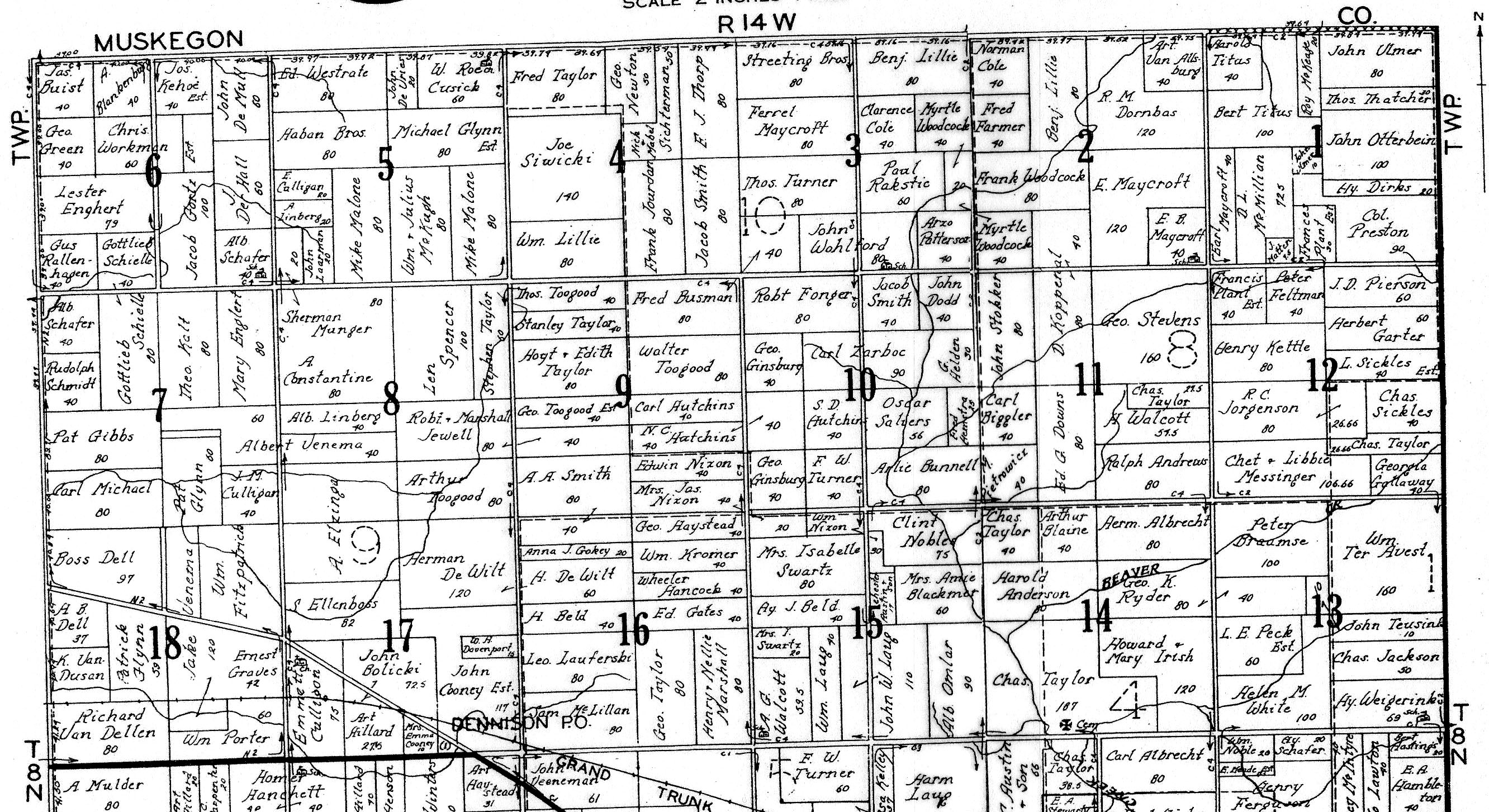 1930 Polkton Township Maps